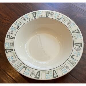 MCM Vintage Taylorstone CATHAY 9.5" Round Vegetable Serving Bowl Atomic Star